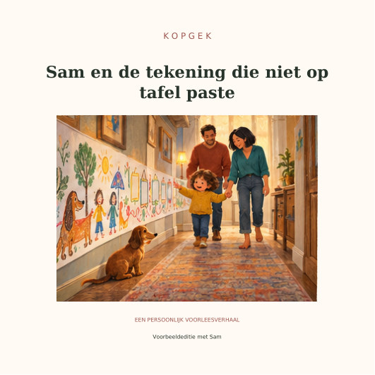 Omslag van het Familieboek met Sam